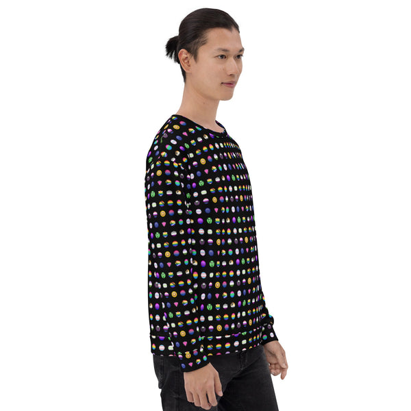 65 MCMLXV Unisex LGBT Pride Icons Symbols Print Fleece Sweatshirt Jumper - 65mcmlxv