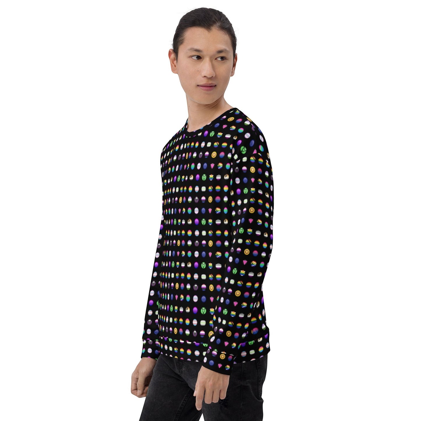 65 MCMLXV Unisex LGBT Pride Icons Symbols Print Fleece Sweatshirt Jumper - 65mcmlxv