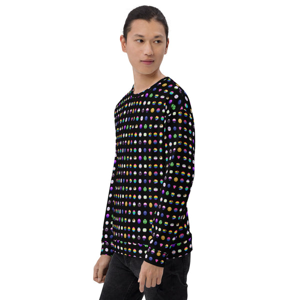 65 MCMLXV Unisex LGBT Pride Icons Symbols Print Fleece Sweatshirt Jumper - 65mcmlxv