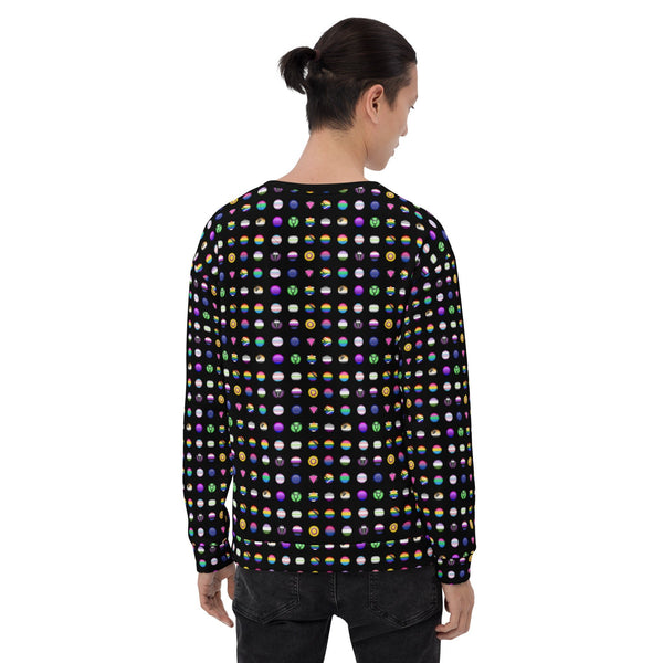 65 MCMLXV Unisex LGBT Pride Icons Symbols Print Fleece Sweatshirt Jumper - 65mcmlxv