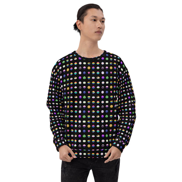 65 MCMLXV Unisex LGBT Pride Icons Symbols Print Fleece Sweatshirt Jumper - 65mcmlxv