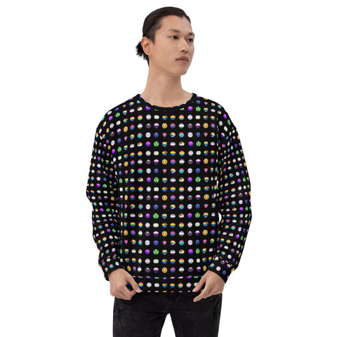 65 MCMLXV Unisex LGBT Pride Icons Symbols Print Fleece Sweatshirt Jumper - 65mcmlxv