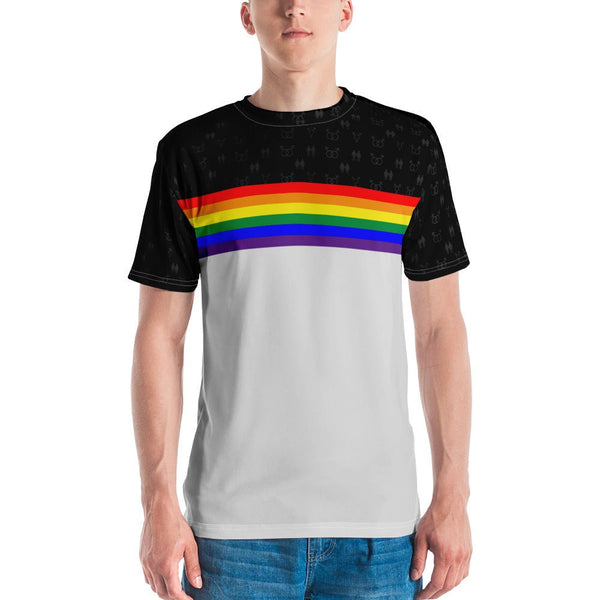 65 MCMLXV Unisex LGBT Pride Rainbow Stripe Print T-Shirt - 65mcmlxv