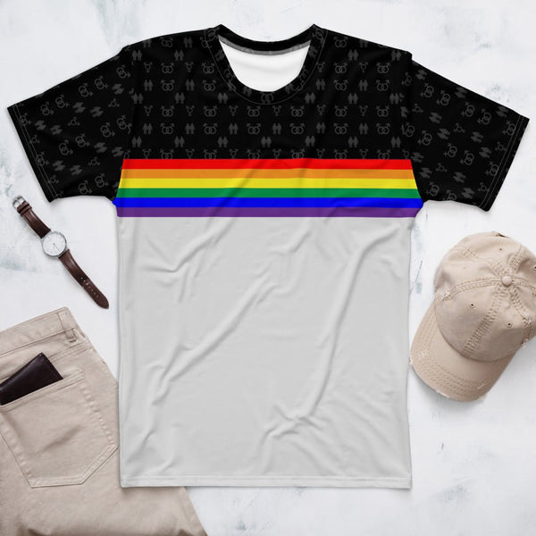 65 MCMLXV Unisex LGBT Pride Rainbow Stripe Print T-Shirt - 65mcmlxv