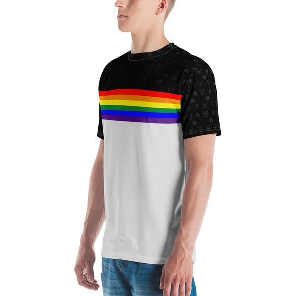 65 MCMLXV Unisex LGBT Pride Rainbow Stripe Print T-Shirt - 65mcmlxv