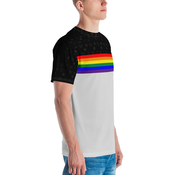 65 MCMLXV Unisex LGBT Pride Rainbow Stripe Print T-Shirt - 65mcmlxv