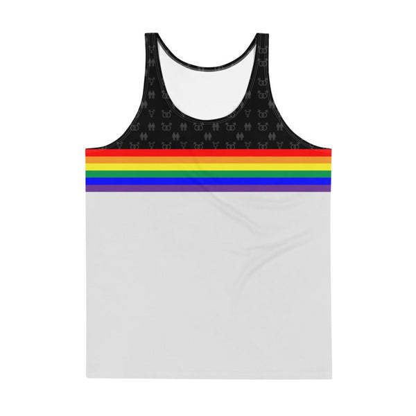 65 MCMLXV Unisex LGBT Pride Rainbow Stripe Print Tank Top - 65mcmlxv