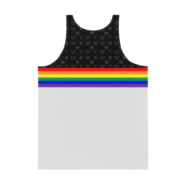 65 MCMLXV Unisex LGBT Pride Rainbow Stripe Print Tank Top - 65mcmlxv