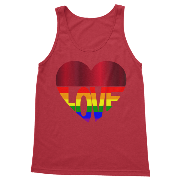 65 MCMLXV Unisex LGBT Rainbow Flag Love Heart Tank Top - 65mcmlxv
