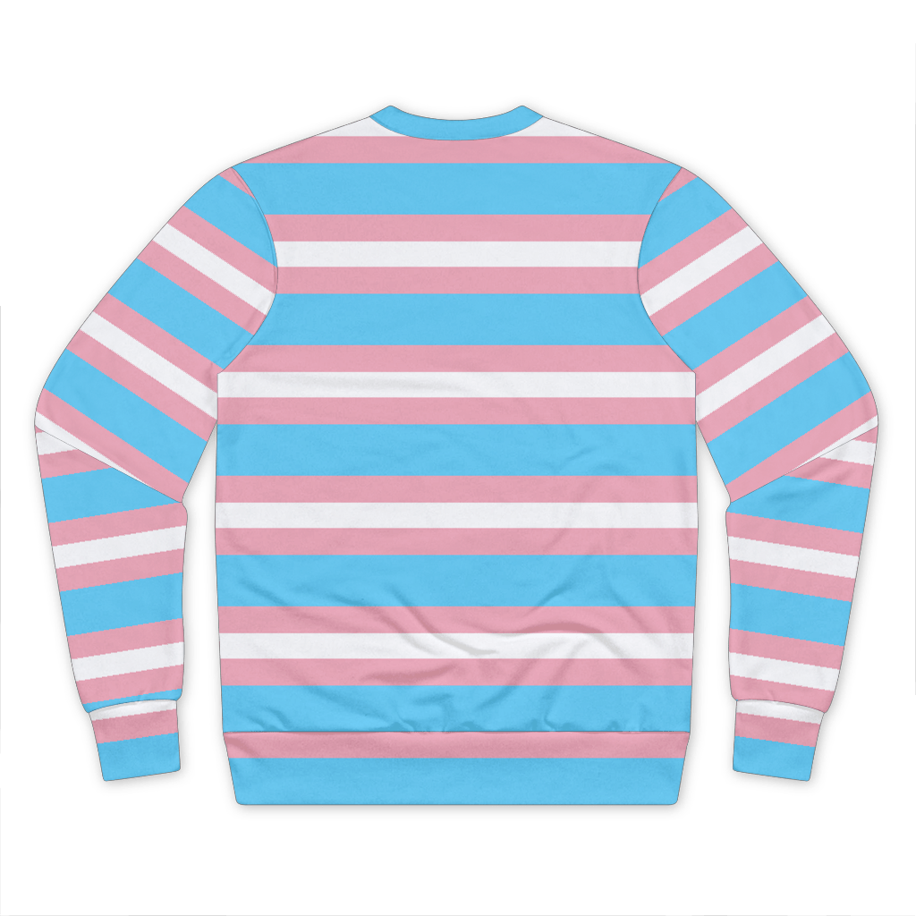 65 MCMLXV Unisex LGBT Transgender Flag Fleece Sweatshirt - 65mcmlxv