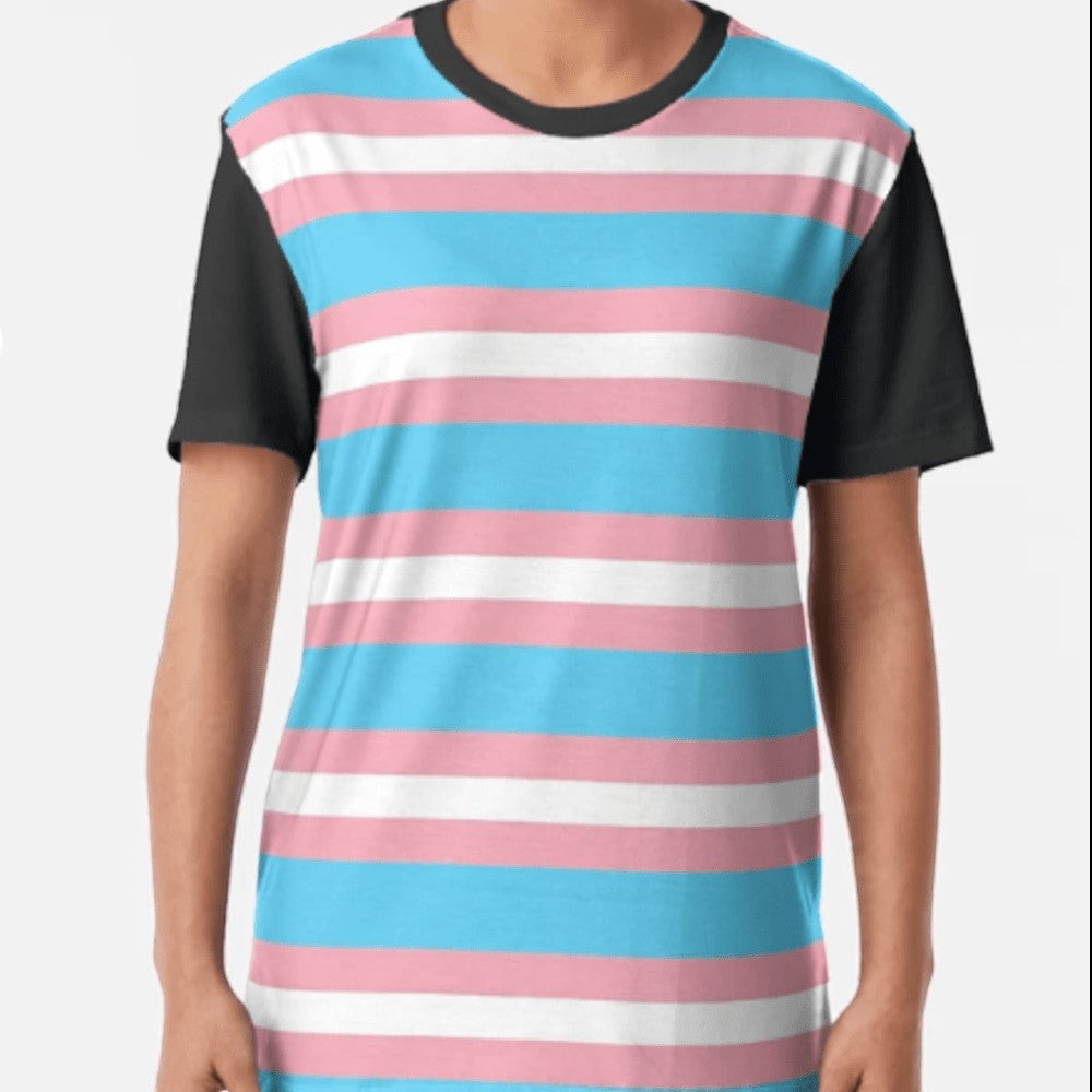 65 MCMLXV Unisex LGBT Transgender Pride Flag Panel T-Shirt - 65mcmlxv