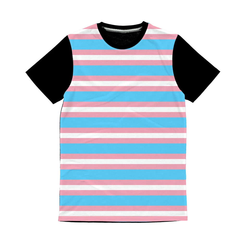 65 MCMLXV Unisex LGBT Transgender Pride Flag Panel T-Shirt - 65mcmlxv