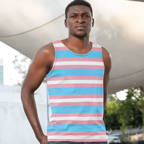 65 MCMLXV Unisex LGBT Transgender Pride Flag Tank Top - 65mcmlxv