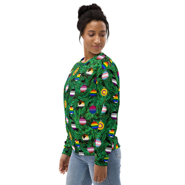 65 MCMLXV Unisex LGBTQI Pride Christmas Ornaments Print Sweatshirt Jumper - 65mcmlxv