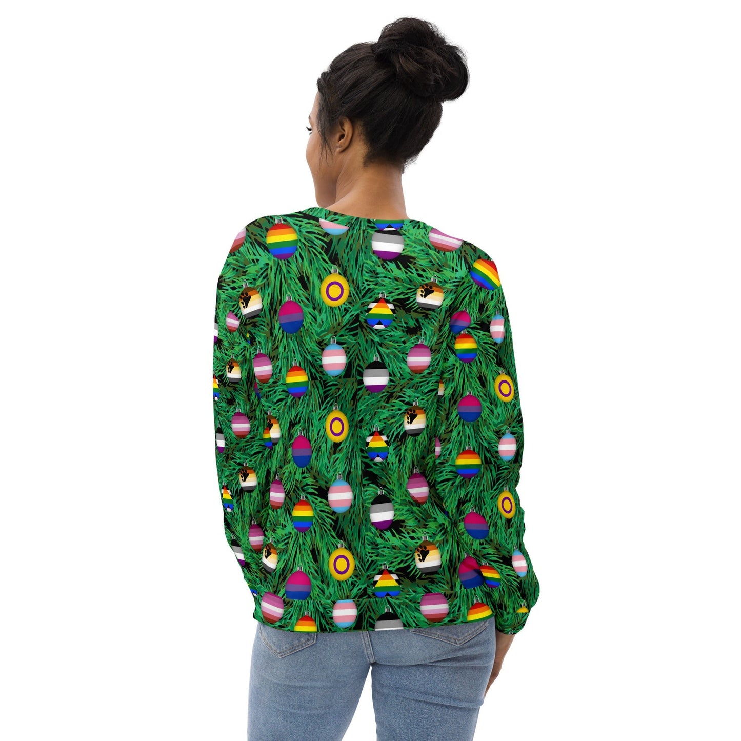 65 MCMLXV Unisex LGBTQI Pride Christmas Ornaments Print Sweatshirt Jumper - 65mcmlxv