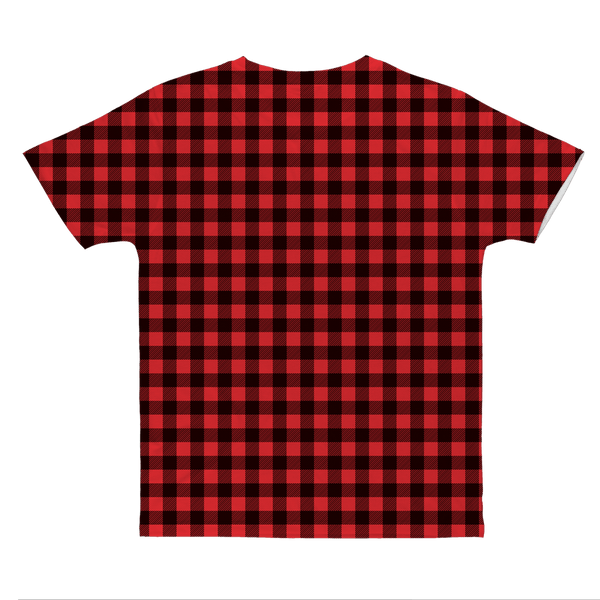 65 MCMLXV Unisex Red Buffalo Plaid Print T-Shirt - 65mcmlxv