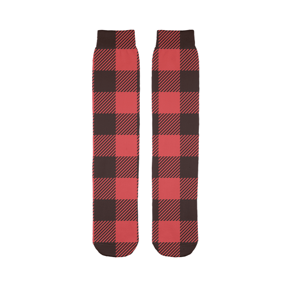 65 MCMLXV Unisex Red Buffalo Plaid Print Tube Socks - 65mcmlxv