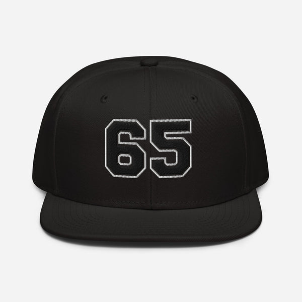 65 MCMLXV Varsity 65 Logo 6 Panel 3 - D Puff Embroidered Cap - 65mcmlxv