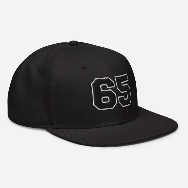 65 MCMLXV Varsity 65 Logo 6 Panel 3 - D Puff Embroidered Cap - 65mcmlxv