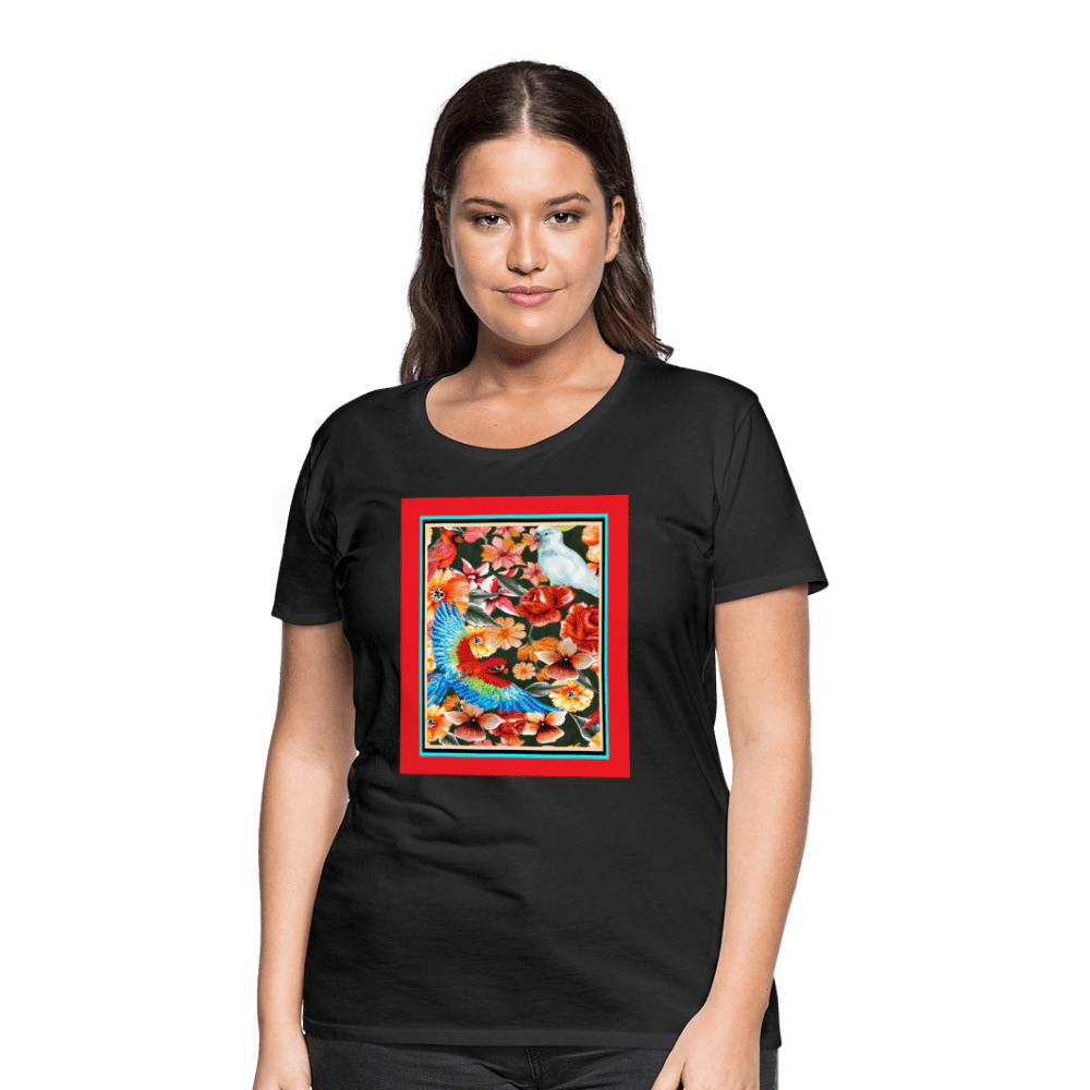 65 MCMLXV Women’s Birds of Paradise Premium Graphic T-Shirt - 65mcmlxv