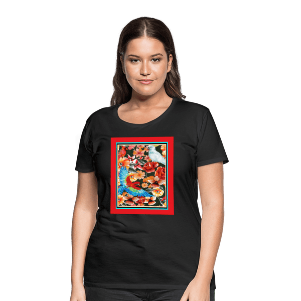 65 MCMLXV Women’s Birds of Paradise Premium Graphic T-Shirt - 65mcmlxv