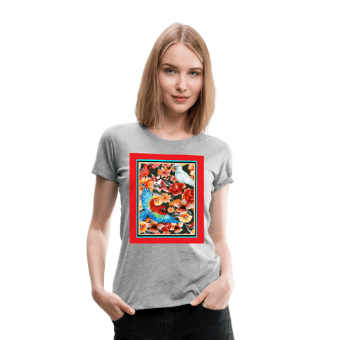 65 MCMLXV Women’s Birds of Paradise Premium Graphic T-Shirt - 65mcmlxv