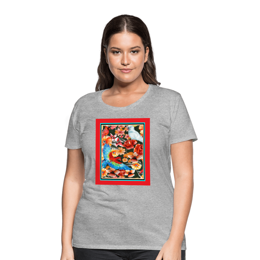 65 MCMLXV Women’s Birds of Paradise Premium Graphic T-Shirt - 65mcmlxv