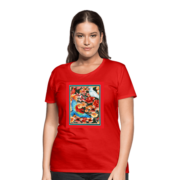 65 MCMLXV Women’s Birds of Paradise Premium Graphic T-Shirt - 65mcmlxv