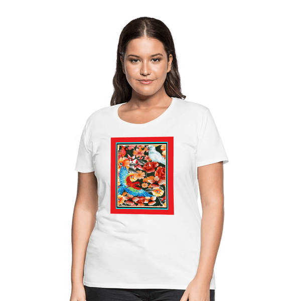65 MCMLXV Women’s Birds of Paradise Premium Graphic T-Shirt - 65mcmlxv