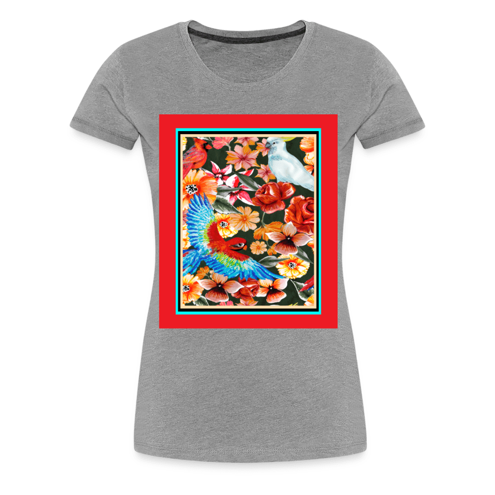 65 MCMLXV Women’s Birds of Paradise Premium Graphic T-Shirt - 65mcmlxv