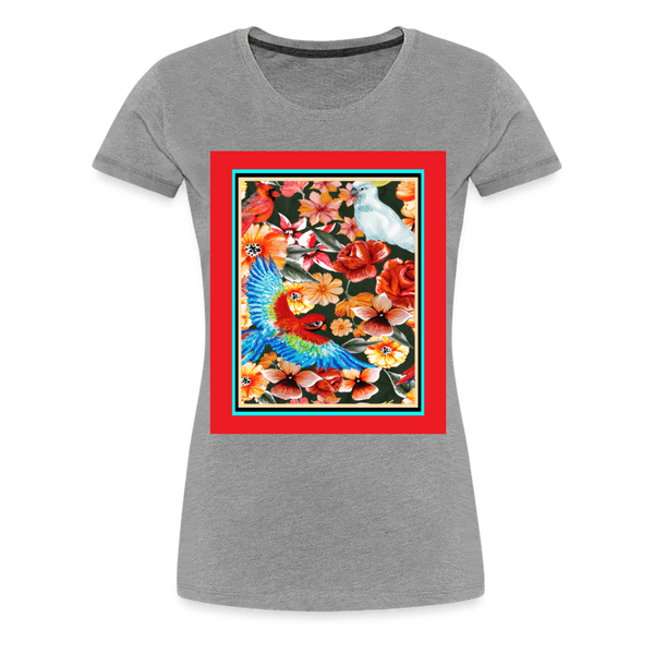 65 MCMLXV Women’s Birds of Paradise Premium Graphic T-Shirt - 65mcmlxv