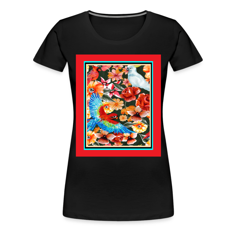 65 MCMLXV Women’s Birds of Paradise Premium Graphic T-Shirt - 65mcmlxv