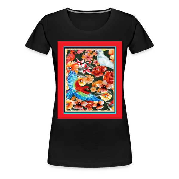 65 MCMLXV Women’s Birds of Paradise Premium Graphic T-Shirt - 65mcmlxv