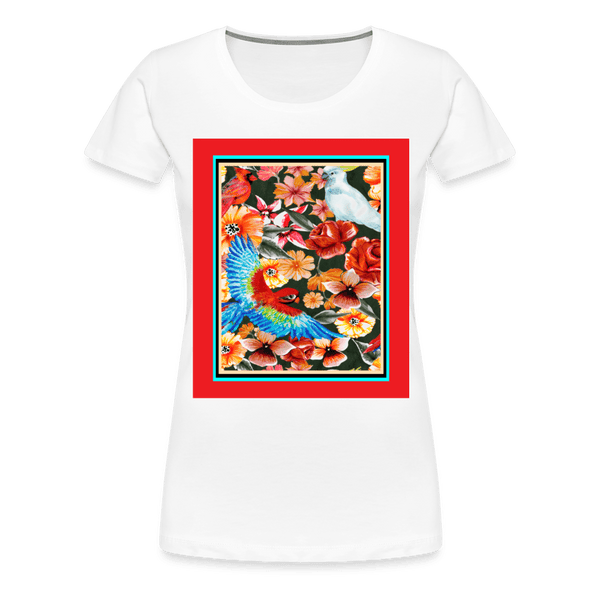 65 MCMLXV Women’s Birds of Paradise Premium Graphic T-Shirt - 65mcmlxv