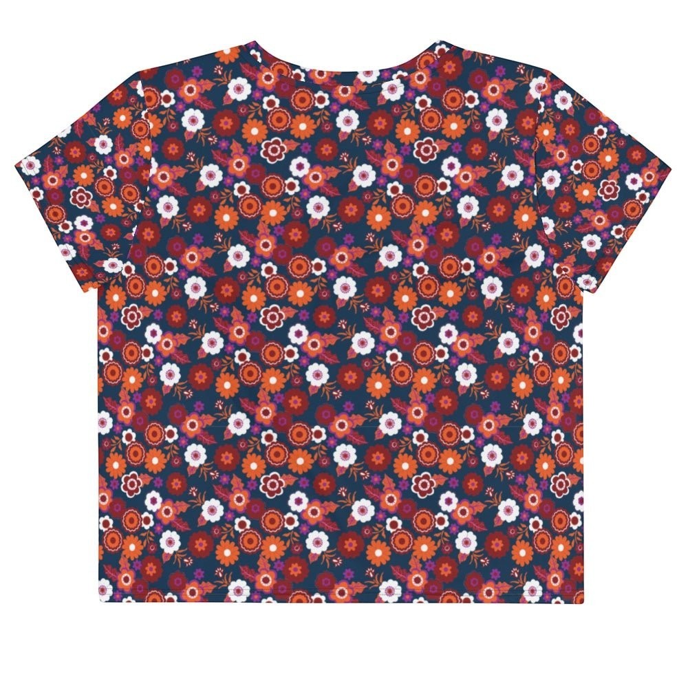 65 MCMLXV Women's Ditsy Floral Print Crop T-Shirt - 65mcmlxv