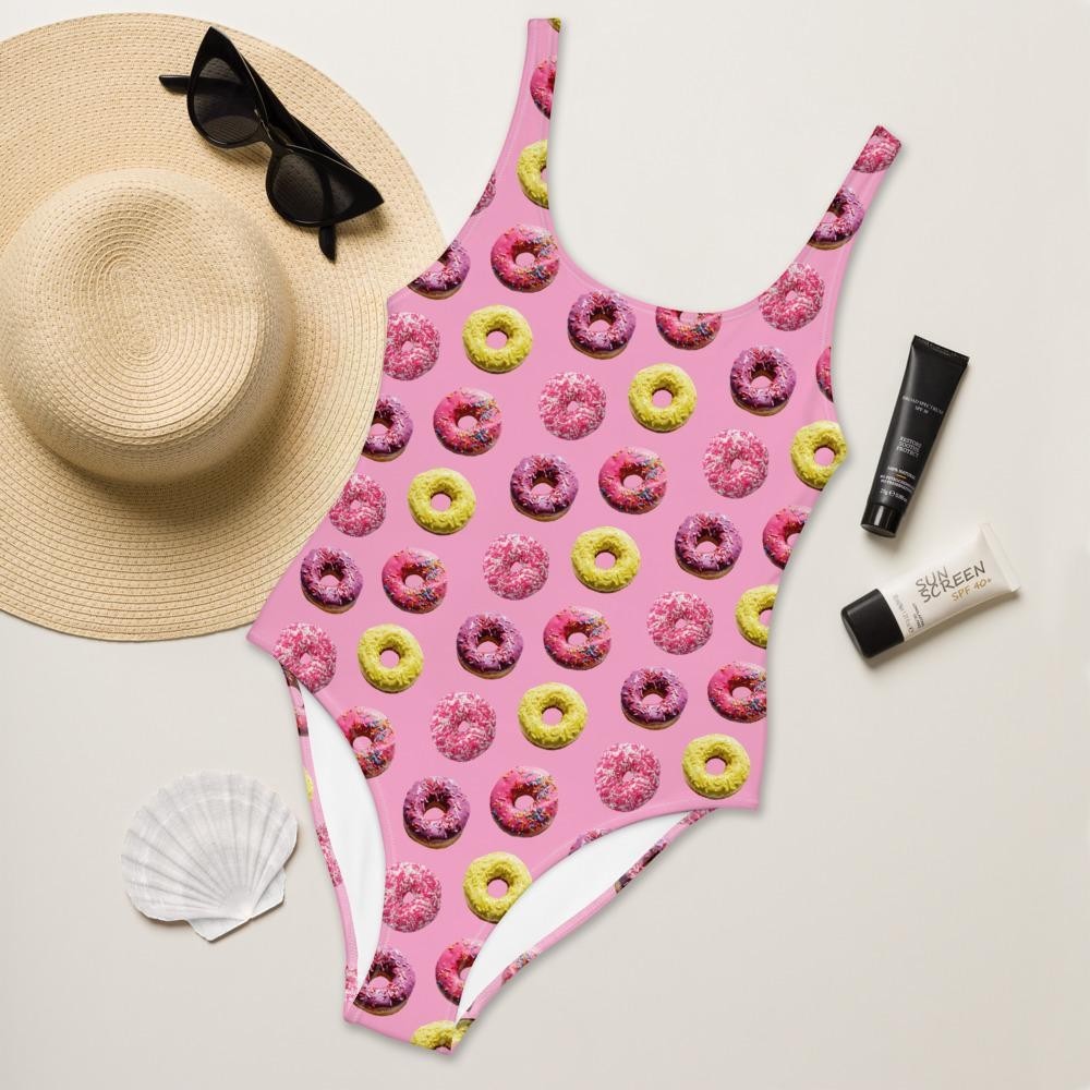 65 MCMLXV Women's Doughnut Toss Print 1 Piece Swimsuit - 65mcmlxv