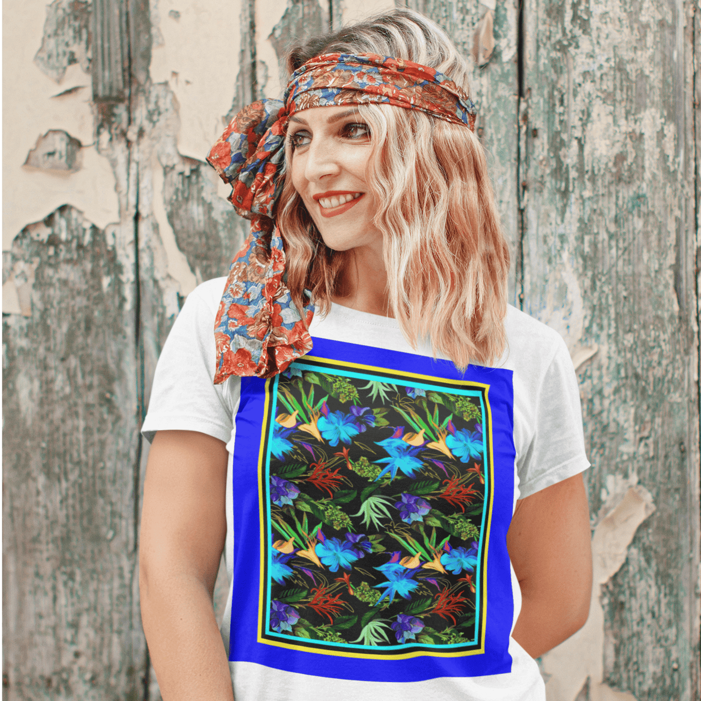 65 MCMLXV Women’s Exotic Tropical Premium Graphic T-Shirt - 65mcmlxv