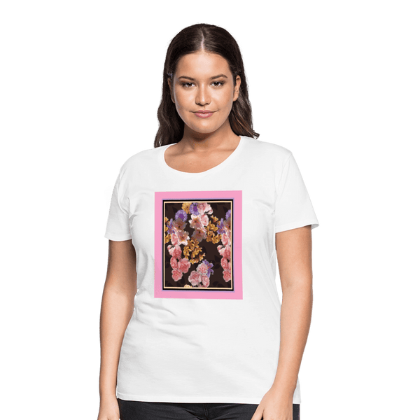 65 MCMLXV Women’s Floral Bouquet Premium Graphic T-Shirt - 65mcmlxv