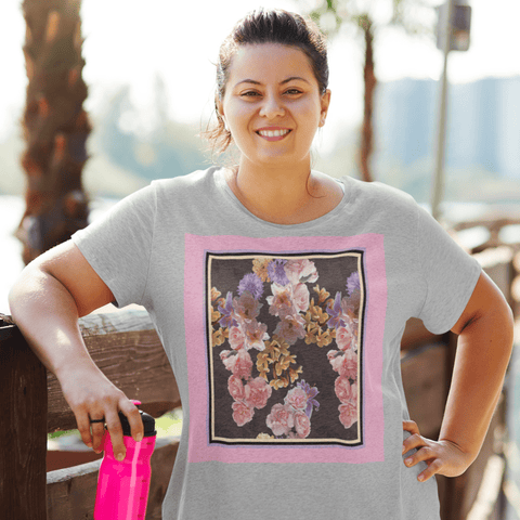 65 MCMLXV Women’s Floral Bouquet Premium Graphic T-Shirt - 65mcmlxv