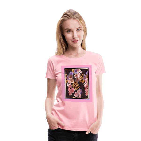 65 MCMLXV Women’s Floral Bouquet Premium Graphic T-Shirt - 65mcmlxv