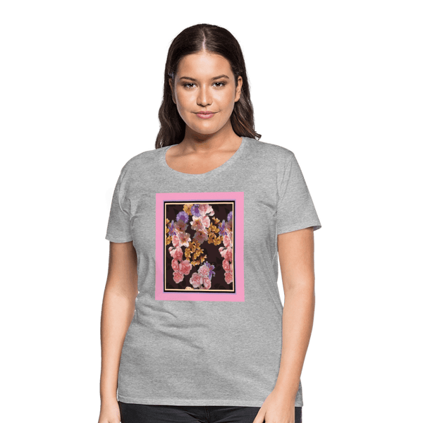 65 MCMLXV Women’s Floral Bouquet Premium Graphic T-Shirt - 65mcmlxv