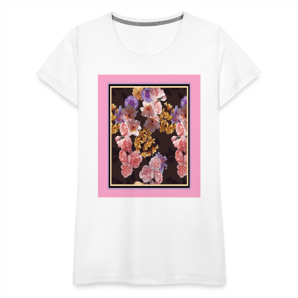 65 MCMLXV Women’s Floral Bouquet Premium Graphic T-Shirt - 65mcmlxv