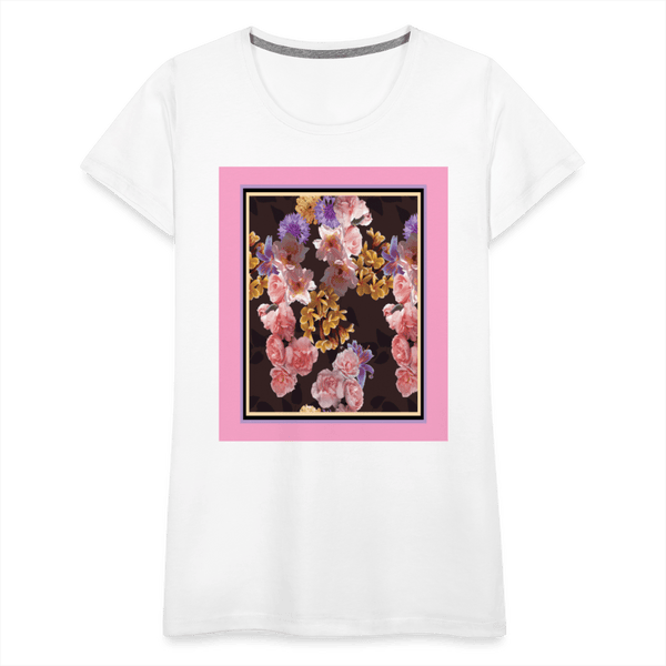 65 MCMLXV Women’s Floral Bouquet Premium Graphic T-Shirt - 65mcmlxv