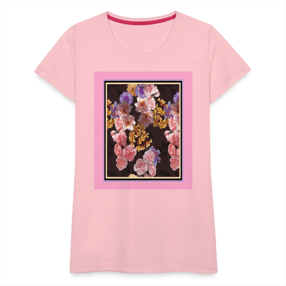 65 MCMLXV Women’s Floral Bouquet Premium Graphic T-Shirt - 65mcmlxv