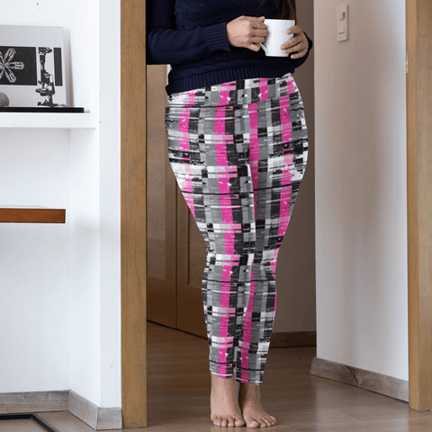 65 MCMLXV Women's Fractured Stripe Print Leggings - 65mcmlxv