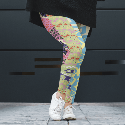 65 MCMLXV Women's Groovy Collage Print Leggings - 65mcmlxv