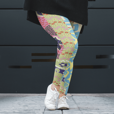 65 MCMLXV Women's Groovy Collage Print Leggings - 65mcmlxv