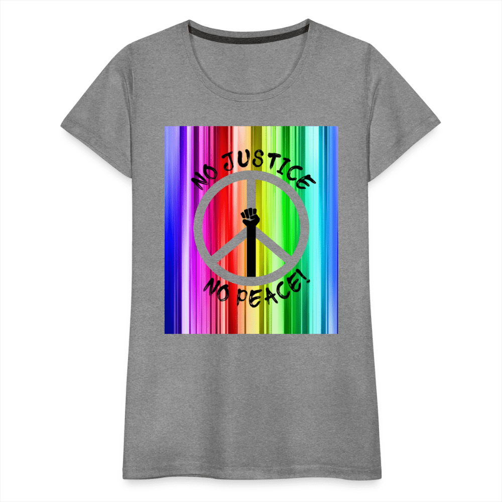65 MCMLXV Women’s No Justice No Peace Premium Graphic T-Shirt - 65mcmlxv