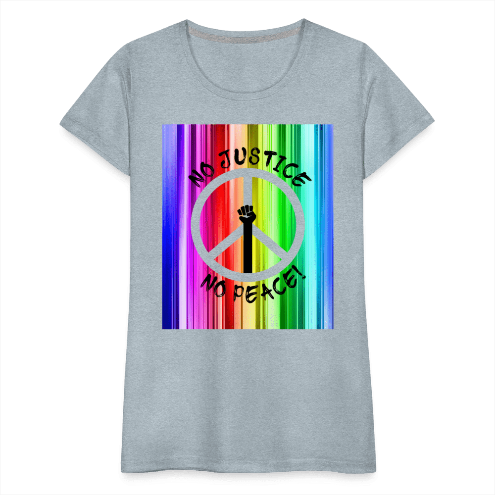 65 MCMLXV Women’s No Justice No Peace Premium Graphic T-Shirt - 65mcmlxv
