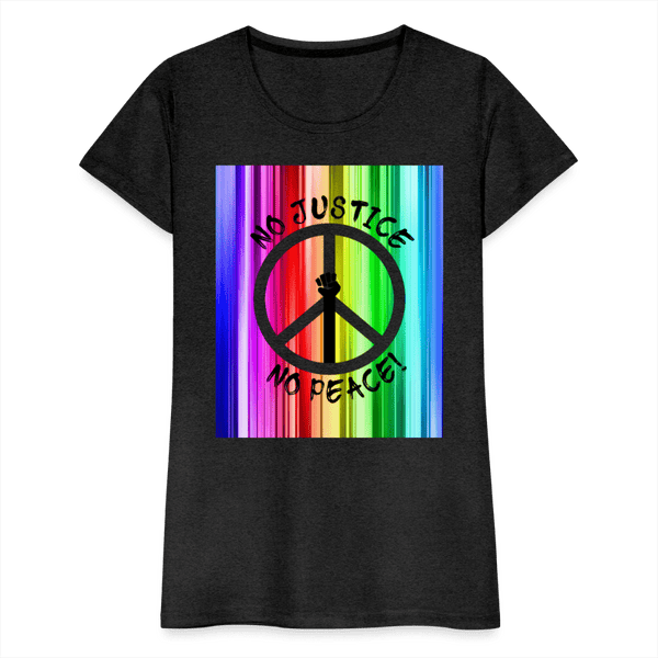 65 MCMLXV Women’s No Justice No Peace Premium Graphic T-Shirt - 65mcmlxv